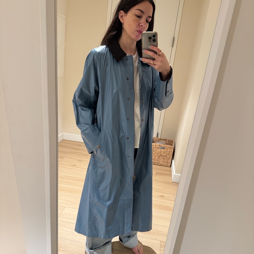 J Crew lightweight trench barn jacket small